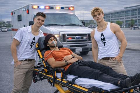 AMT GUYZ stretcher transport team
